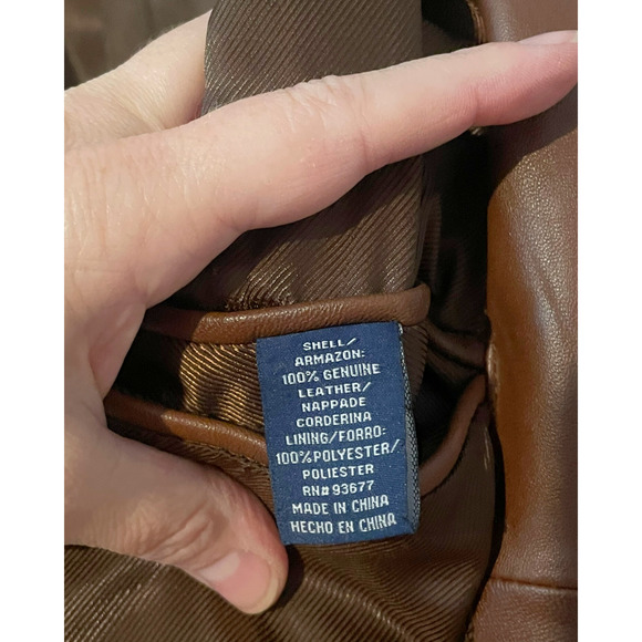 Stafford Tan Leather Jacket - Picture 13 of 13